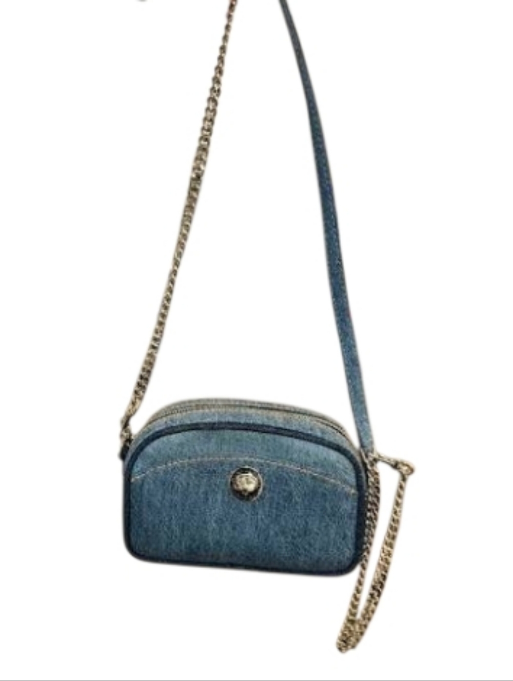 Marc Jacobs Two-Tone Denim Crossbody Camera Bag in Light Blue - Picture 7 of 7